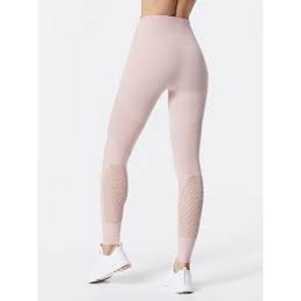 Free People High Waisted Sculpt Mesh Legging Pink Medium - Picture 2 of 7
